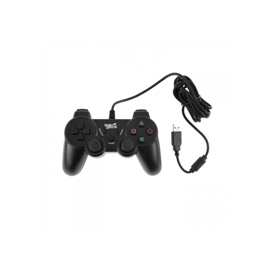 Manette filaire noire pour PS3 et PC