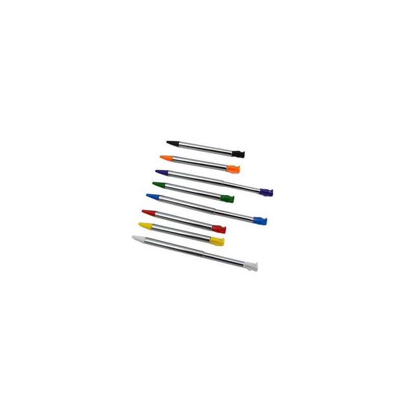 Pack 8 stylets multicolores UNDER CONTROL - Nintendo 3DS