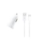 Pack Chargeur Voiture 1 port USB 2.1A + Câble USB-C 2.0