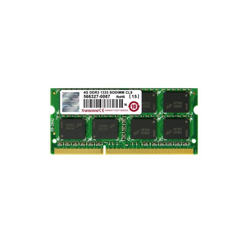 TRANSCEND Mémoire - SODIMM DDR3 1333 4G