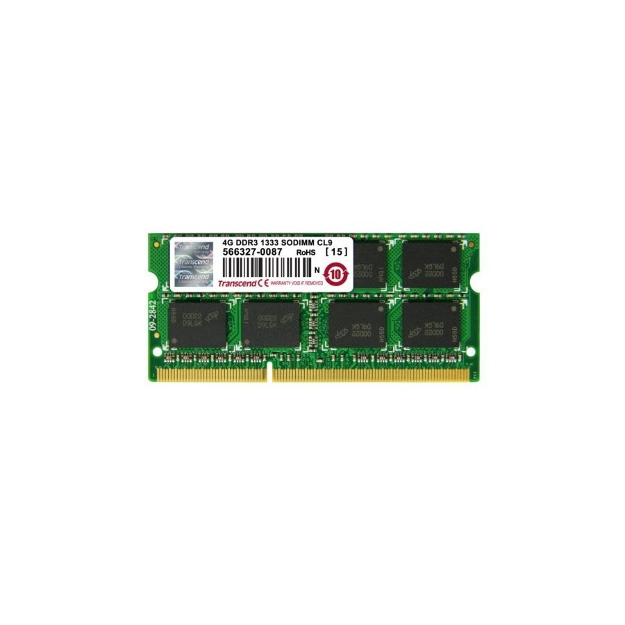 TRANSCEND Mémoire - SODIMM DDR3 1333 4G