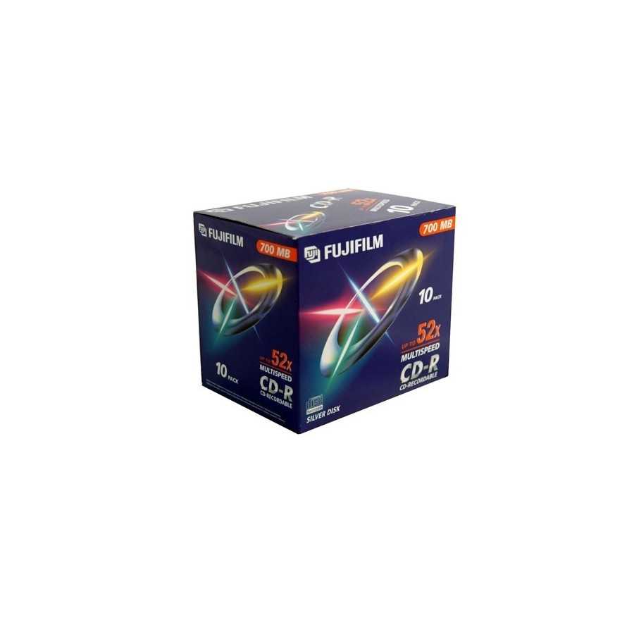 Fuji CD-R 700MB with Jewel Case - 52x Speed - 10 Discs