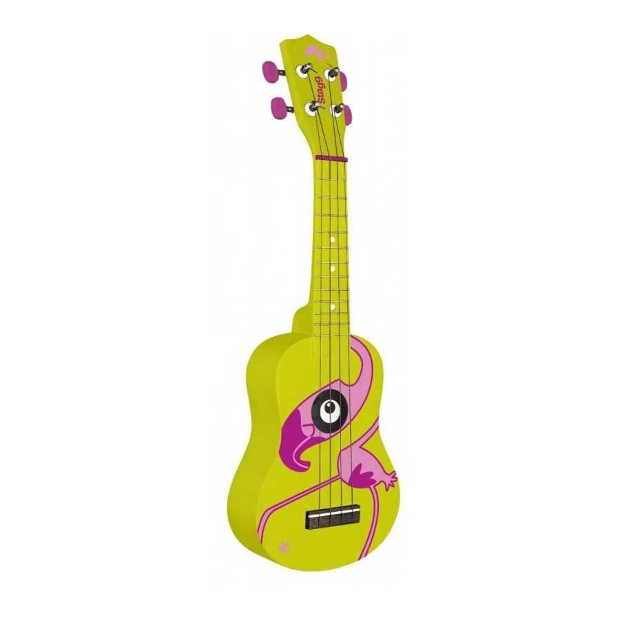UKULÉLÉ SOPRANO AVEC TABLE EN TILLEUL