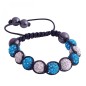 Bracelet Shamballa - Bleu clair