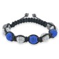 Bracelet Shamballa - Bleu clair