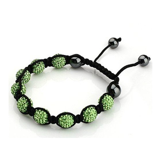 Bracelet Shamballa - Bleu clair