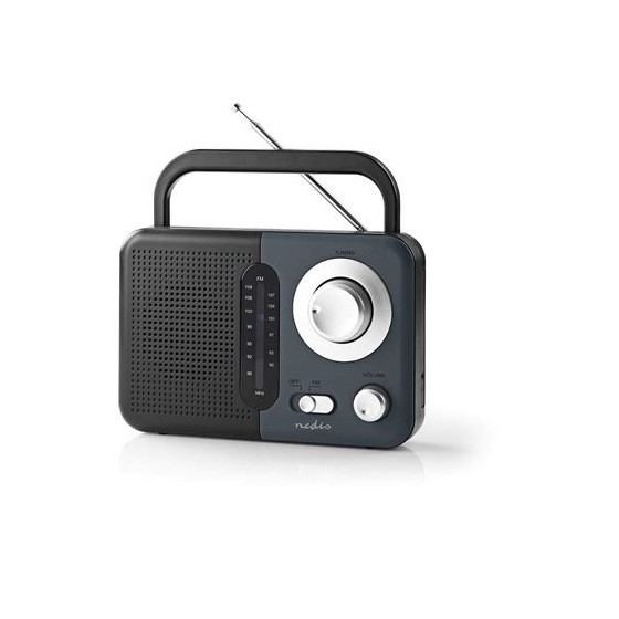 Nedis RDFM1300GY Radio portable Noir, Gris