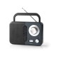 Nedis RDFM1300GY Radio portable Noir, Gris