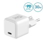 CHARGEUR SECTEUR COMPACT RAPIDE USB-C 30W PD ET PPS BLANC