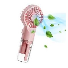 Ventilateur portable avec humidificateur rose