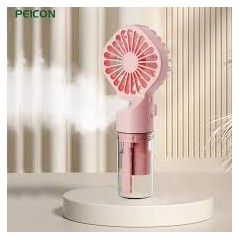Ventilateur portable avec humidificateur rose