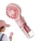 Ventilateur portable avec humidificateur rose