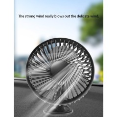 Ventilateur de voiture à ventouse noir