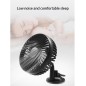 Ventilateur de voiture à ventouse noir