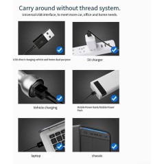 Ventilateur de voiture à ventouse noir