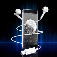 Écouteurs filaires USB-C CONNECT MC-EFBC01 Blanc