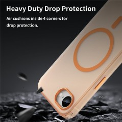 Coque de protection MF-006 MagSafe PROTECT pour Apple iPhone 16e Orange