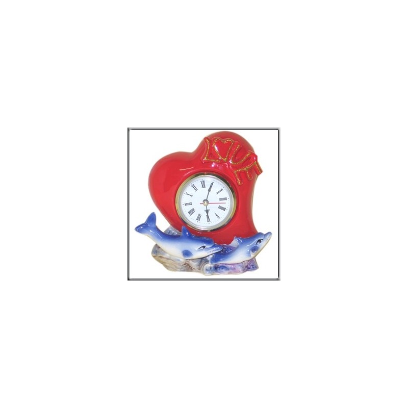 Horloge cœur - 15cm