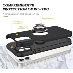 Coque de protection IE013 PROTECT pour Apple iPhone 12 Noir