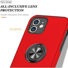 Coque de protection IE013 PROTECT pour Apple iPhone 12 Rouge