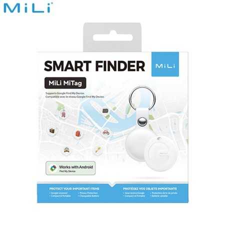 Traceur GPS MILI MiTag Android avec Étui Blanc