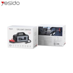 Booster pour Batterie Auto Yesido VC13 10000mAh avec Gonfleur pour Auto, Vélo et Ballon Noir