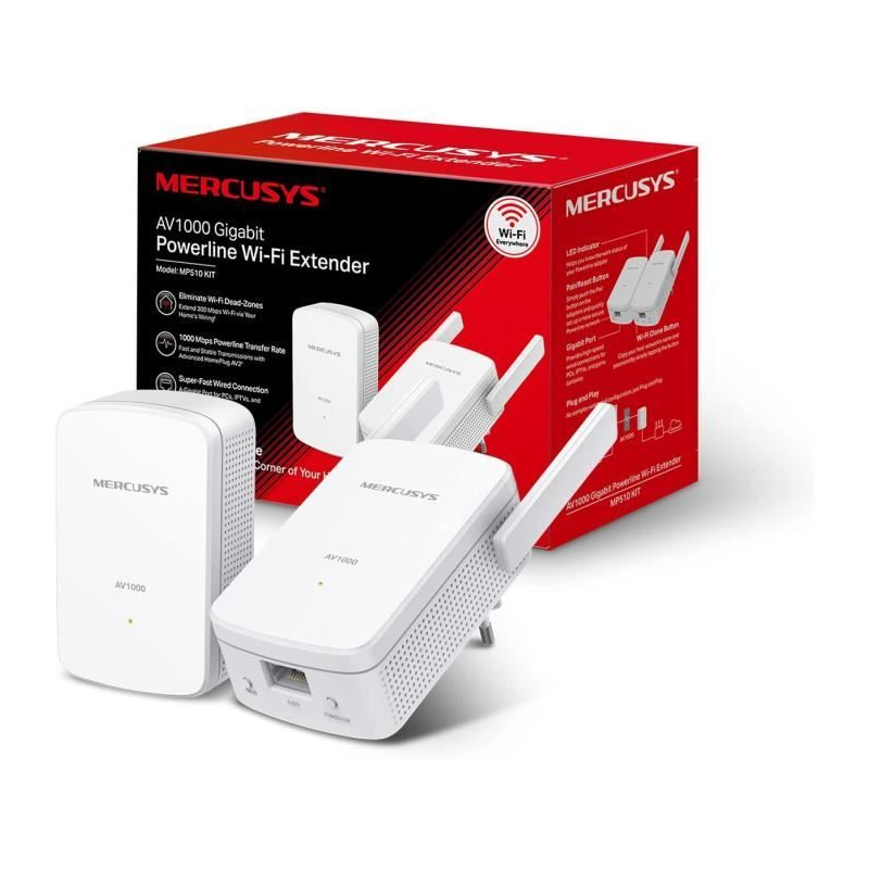 MP510 KIT Mercusys Kit CPL Gigabit AV1000 WiFi