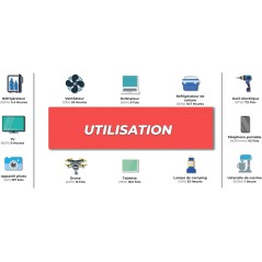 WONDER FULL ENERGY - Station électrique portable 600W (sortie max)