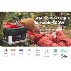 WONDER FULL ENERGY - Station électrique portable 600W (sortie max)