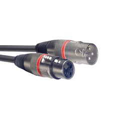 CÂBLE XLR Femelle / Mâle STAGG - 6M - Rouge