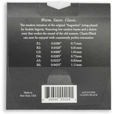 Augustine Cordes guitare classique Classic - Black Label tension normale