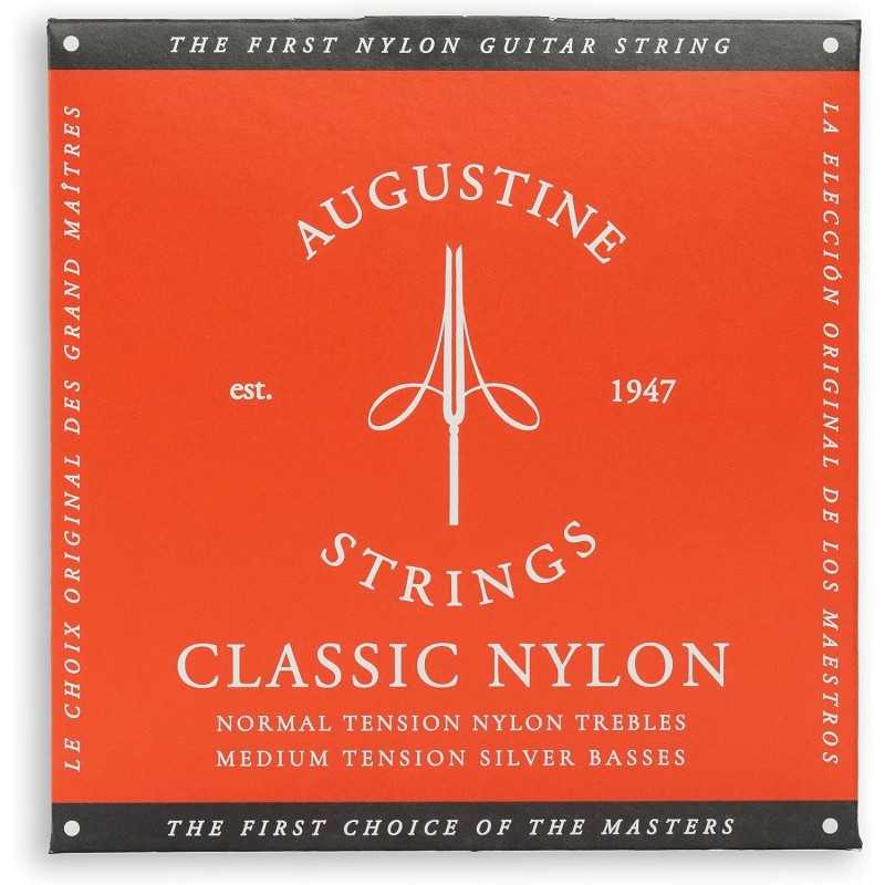 Jeu de cordes guitare classique - Augustine Standard Rouge Tirant normal