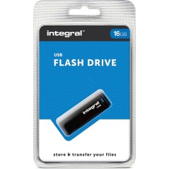 Clé USB 2.0 Integral 16 Go Noir