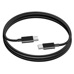 CABLE CHARGE & SYNCHRO USB-C VERS USB-C PD (60W) - LONGUEUR 1.5M - NOIR - JAYM