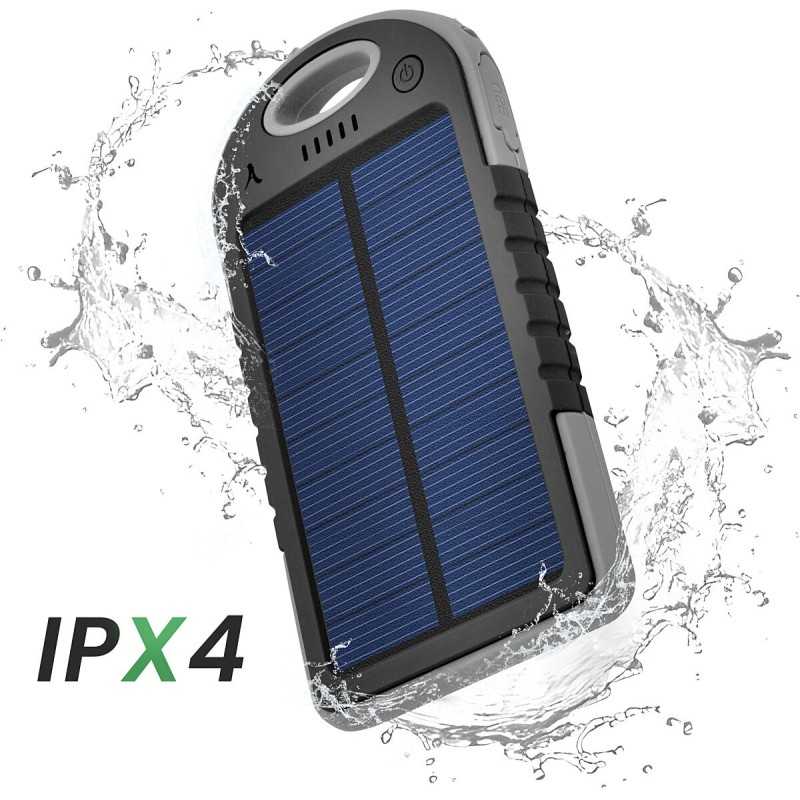 BATTERIE DE SECOURS SOLAIRE RENFORCEE ANTI-CHOCS 10 000 MAH