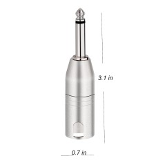 Adaptateur XLR mâle asymétrique/ JACK mâle mono