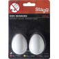 Stagg EGG-2 GR - Paire de Egg Shakers en plastique