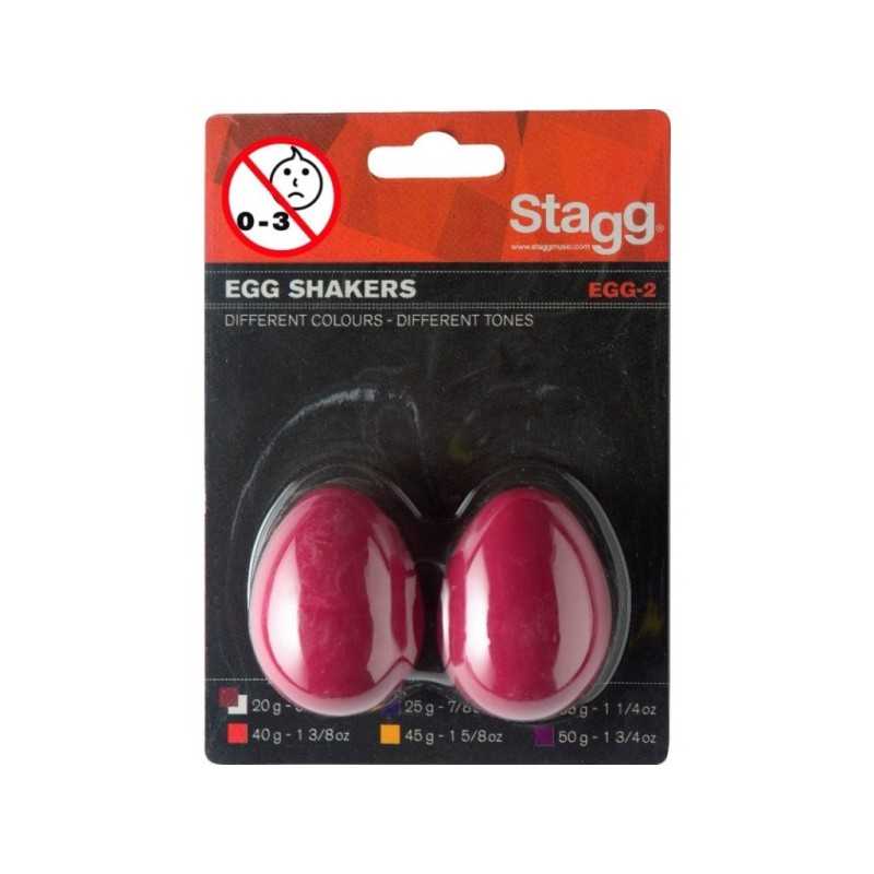 Stagg EGG-2 GR - Paire de Egg Shakers en plastique Stagg EGG-2 GR - Paire de Egg Shakers en plastique