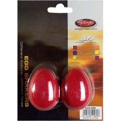 Stagg EGG-2 GR - Paire de Egg Shakers en plastique