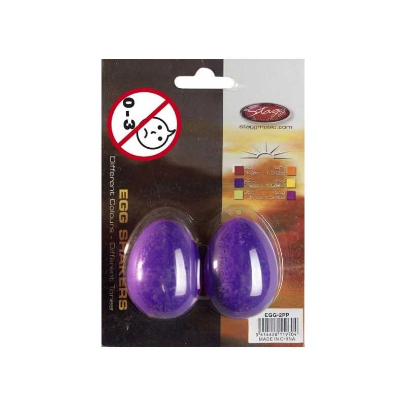Stagg EGG-2 GR - Paire de Egg Shakers en plastique Stagg EGG-2 GR - Paire de Egg Shakers en plastique