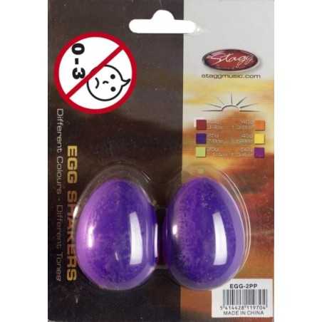 Stagg EGG-2 GR - Paire de Egg Shakers en plastique