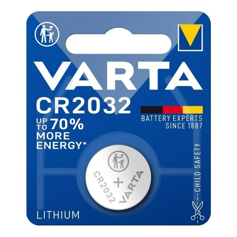 Pile électronique lithium CR2032 - VARTA