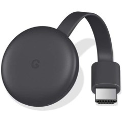 Google Chromecast Boitier Multimedia pour Streaming Wireless Téléviseur, Téléphone Ordinateur