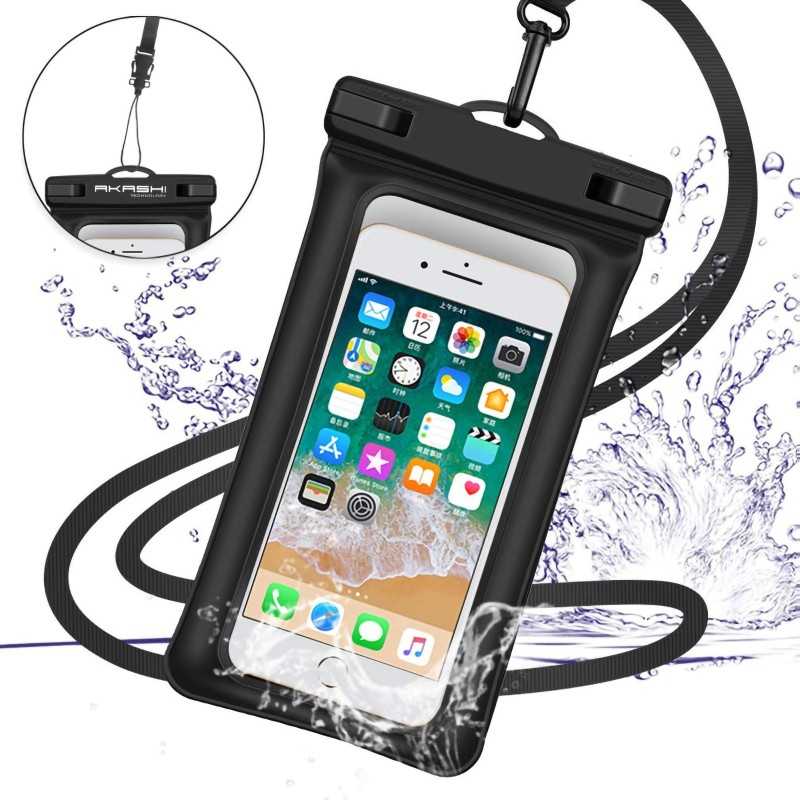AKASHI Etui Imperméable Waterproof Flottant Universel Pour Smartphone Jusqu’À 6,8" AKASHI Etui Imperméable Waterproof Flottant Universel Pour Smartphone Jusqu’À 6,8"