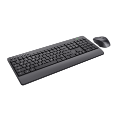 Ensemble clavier et souris sans fil Trust Trezo Confort écoresponsable Noir