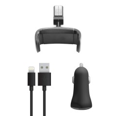 Pack Chargeur Voiture QualComm 3.0 3A + Câble USB Type-C