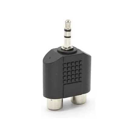 Adaptateur 2 prises RCA femelle vers Jack 3.5 mm mâle