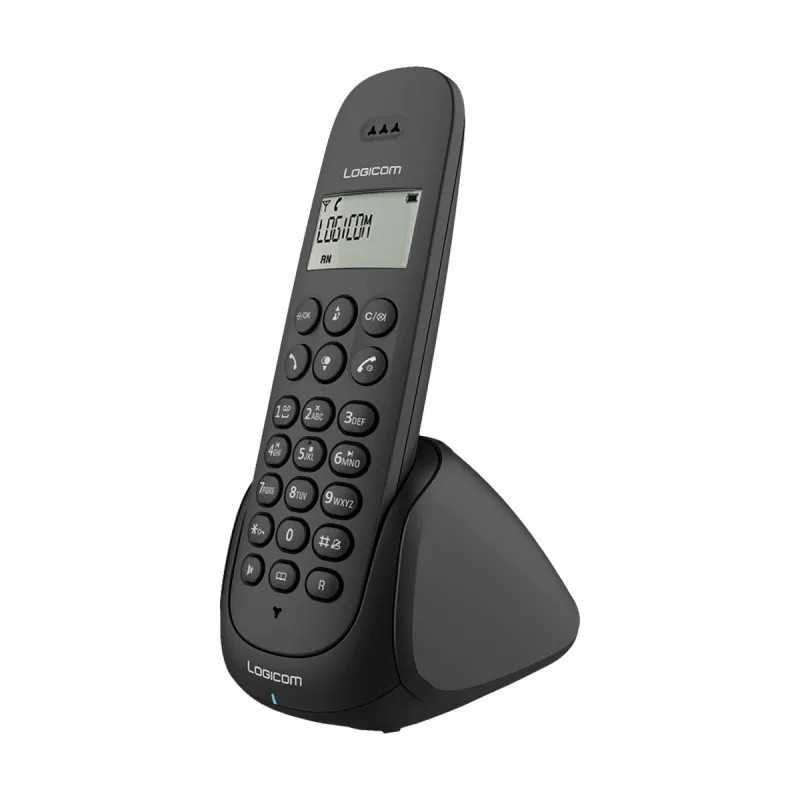 Téléphone fixe sans fil - LOGICOM - DECT ILOA 155T SOLO - Noir - Avec répondeur Téléphone fixe sans fil - LOGICOM - DECT ILOA 155T SOLO - Noir - Avec répondeur