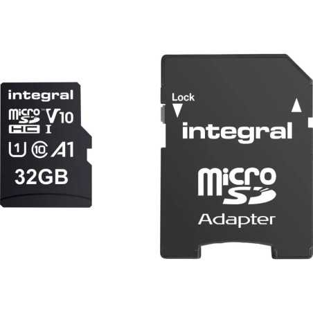 Carte Micro-SDHC 32GB V10 Class 10 - 100MB/s avec Adaptateur SD (AG12580)