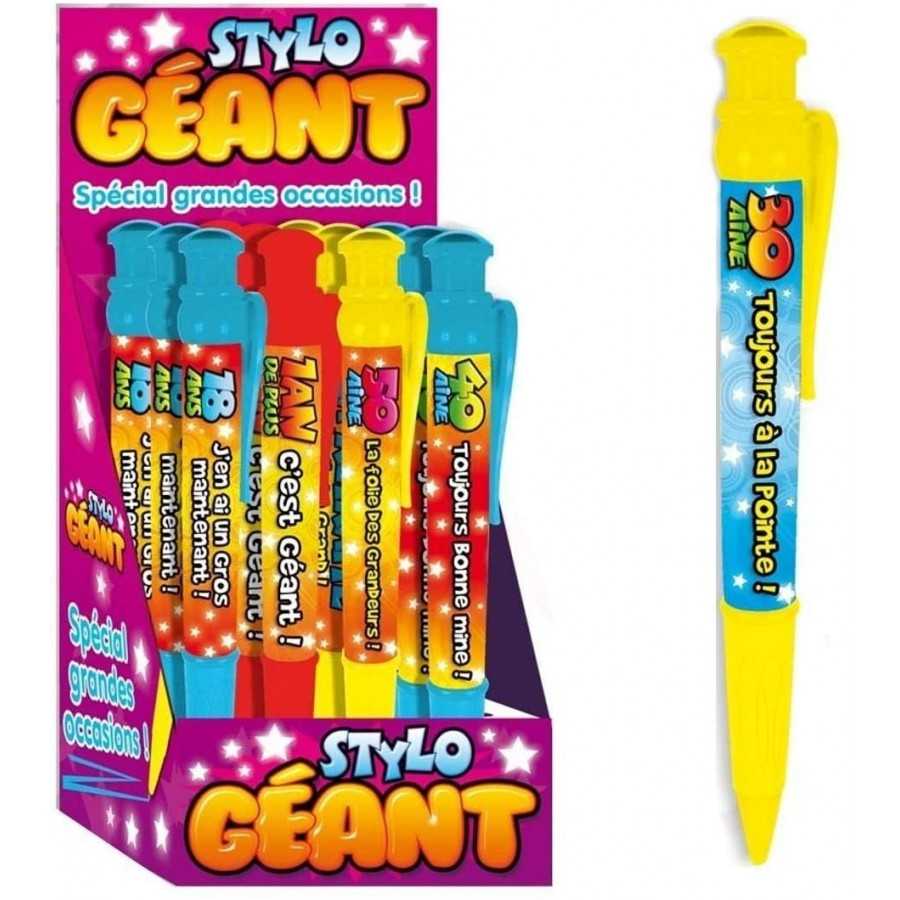 STYLO GÉANT - JAUNE 30 ANS